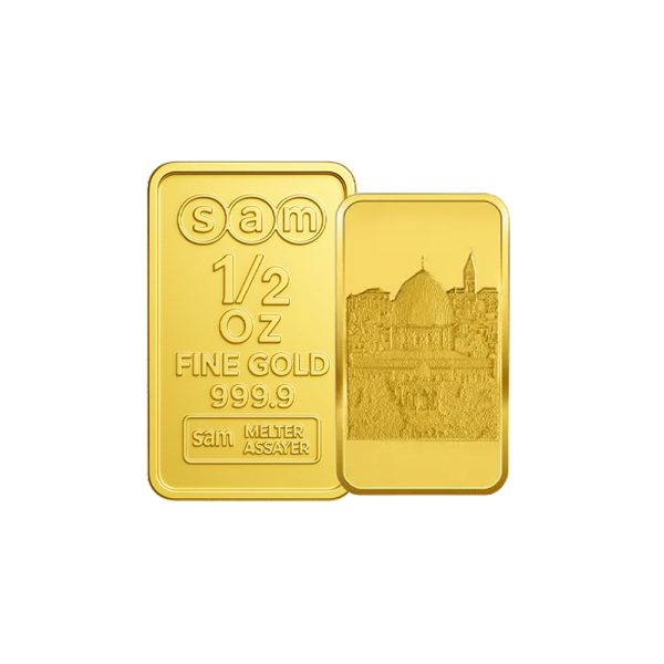 12 Oz Gold Minted Bar Al Aqsa Mosque