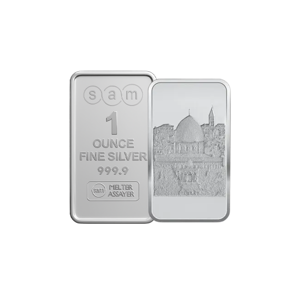 1 ounce Al Aqsa silver Bar