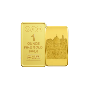 1 ounce Gold Minted Bar Al-Aqsa Mosque