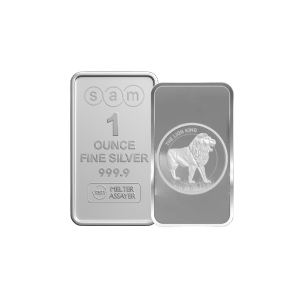 1 Ounce Silver Lion King Bar