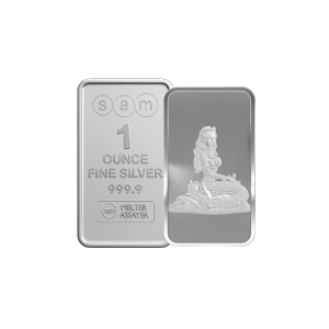 1 Ounce Silver Sea Queen Bar