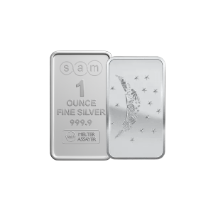 Moon Flower silver Bar