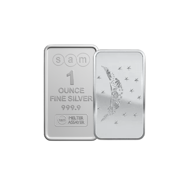 Moon Flower silver Bar