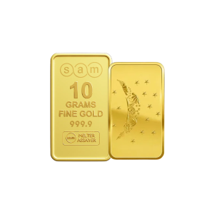 10 Gram Gold Minted Bar Moon Flower