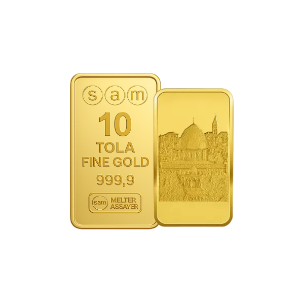 10 Tola Gold Al Aqsa Mosque Bar