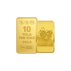 10 Tola Gold Love Tree Bar
