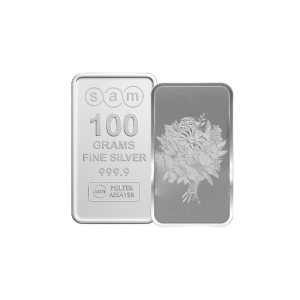 100 Gram Silver Wedding Bar
