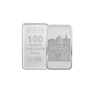 100 gram Al Aqsa Silver Bar