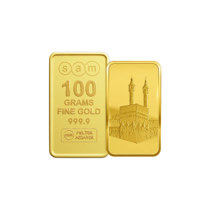 100 Gram Gold Minted Bar Makkah