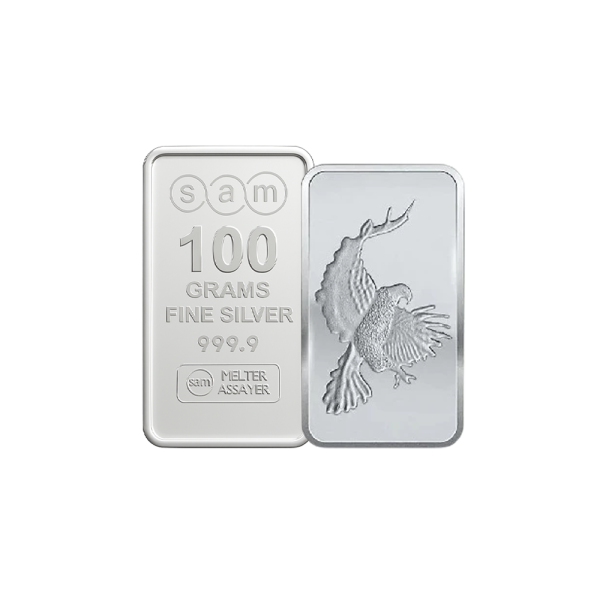 100 gram Eagle Silver Bar