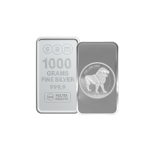 1000 Gram Silver Lion King Bar
