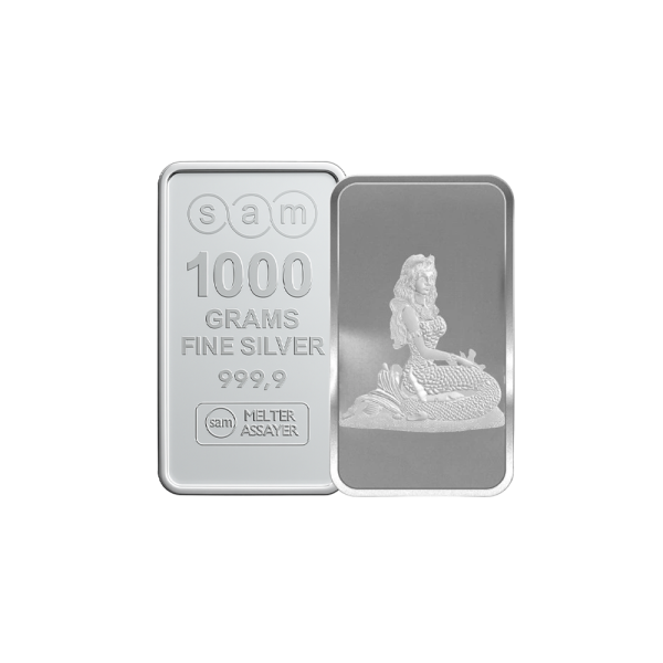 1000 Gram Silver Sea Queen Bar