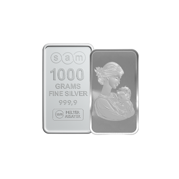 1000 Gram Silver My Mother Bar