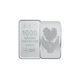 1000 Gram Bouquet of Heart Silver