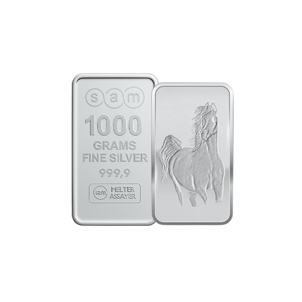 1000 Gram Horse Silver Bar
