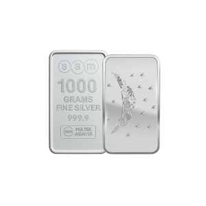 1000 Gram Moon Flower Silver Bar
