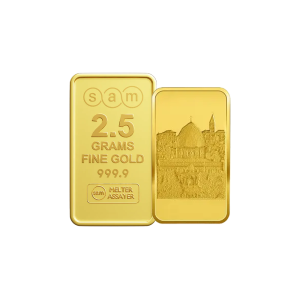 2/5 Gram Gold Minted Bar Al-Aqsa Mosque