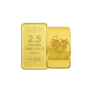 25 Gram Gold Minted Bar Love Tree