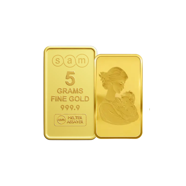 5 Gram Gold Minted Bar My Mother