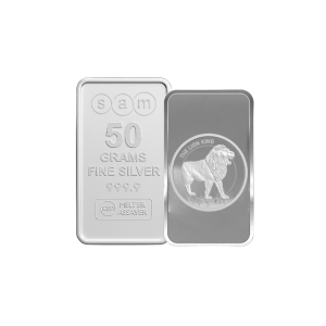 50 Gram Silver Lion King Bar