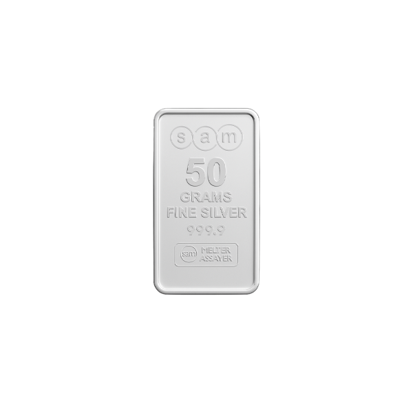 50 Gram Silver Bar