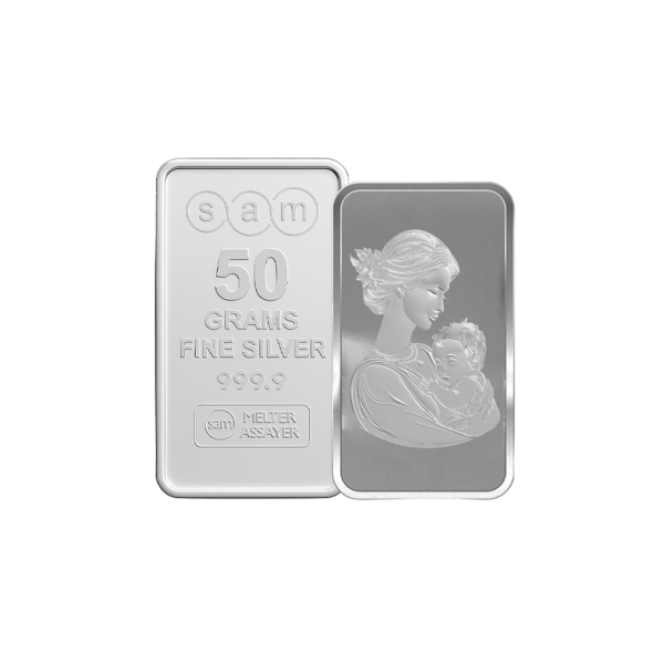 50 Gram Silver My Mother Bar