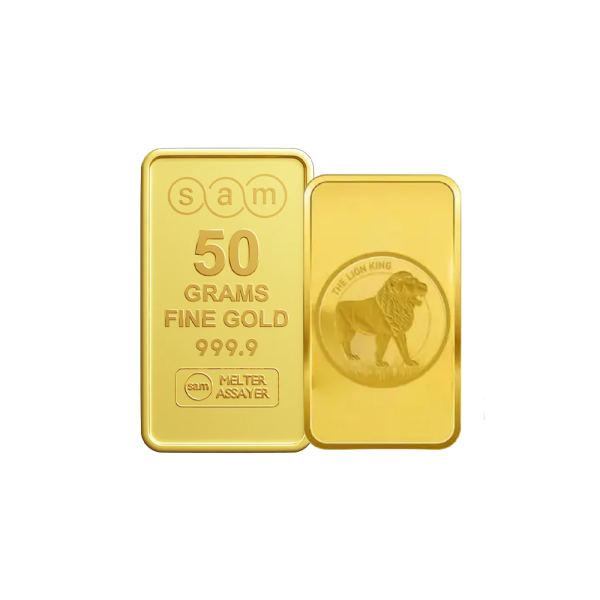 50 Gram Gold Lion King Bar