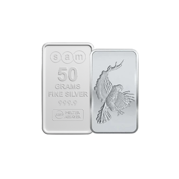 50 gram Eagle Silver Bar
