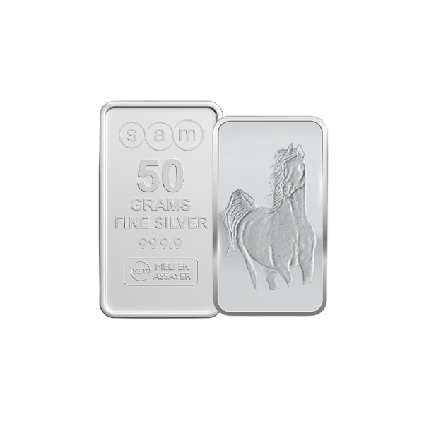 50 Gram Horse silver Bar