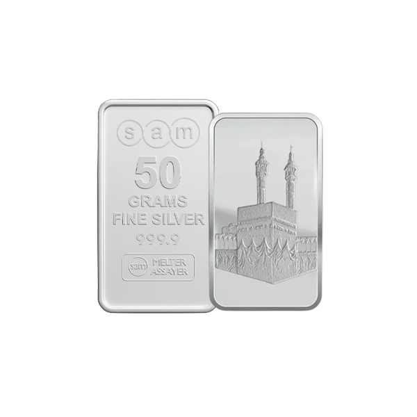 50 Gram makkah silver Bar