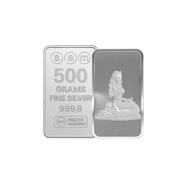 500 Gram Silver Sea Queen Bar