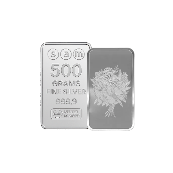 500 Gram Silver Wedding Bar