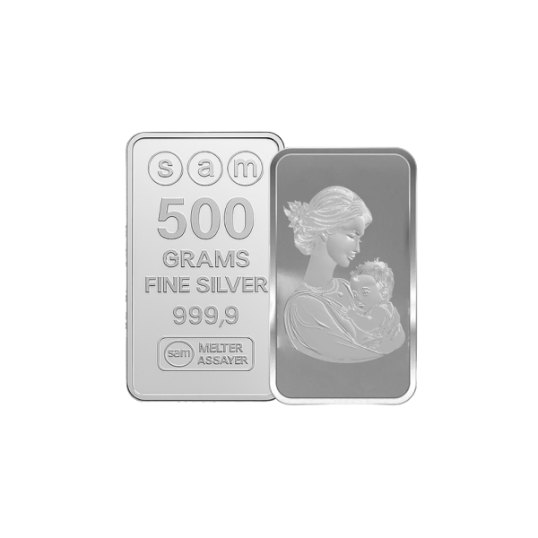 500 Gram Silver My Mother Bar