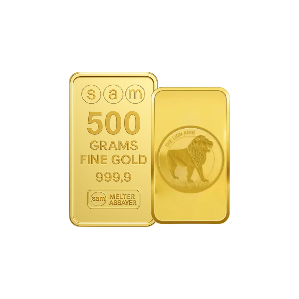 500 Gram Gold Lion King Bar