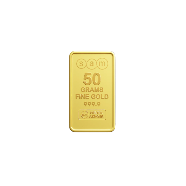 50 Gram Gold Minted Bar
