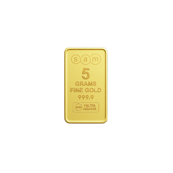 5 Gram Gold Minted Bar