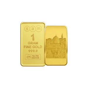 1 Gram Gold Minted Bar Al-Aqsa Mosque