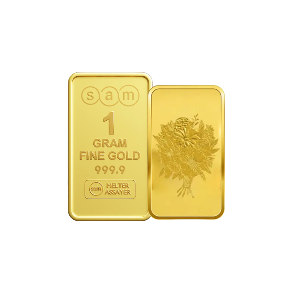 Gold Minted Bar Weeding