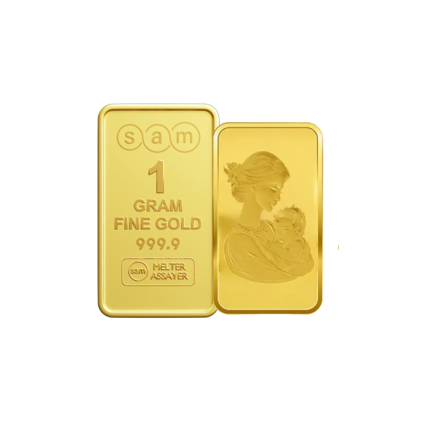 Gold Minted Bar my mother