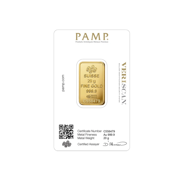 10 Gram PAMP Gold Lady Fortuna Bar
