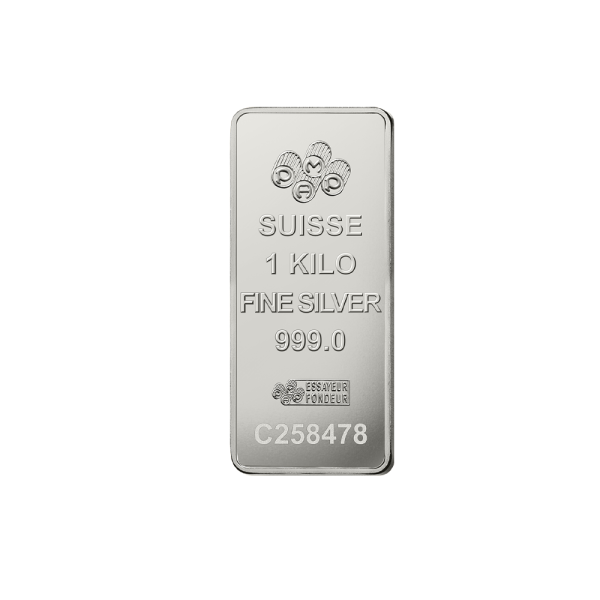 1000 Gram PAMP Silver Bar