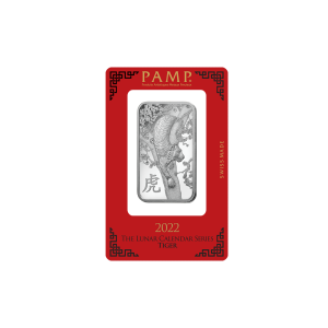 1 oz PAMP Lunar Tiger Silver Bar
