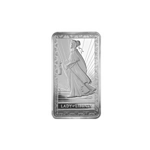 10 OZ PAMP lady of liberty Silver Bar