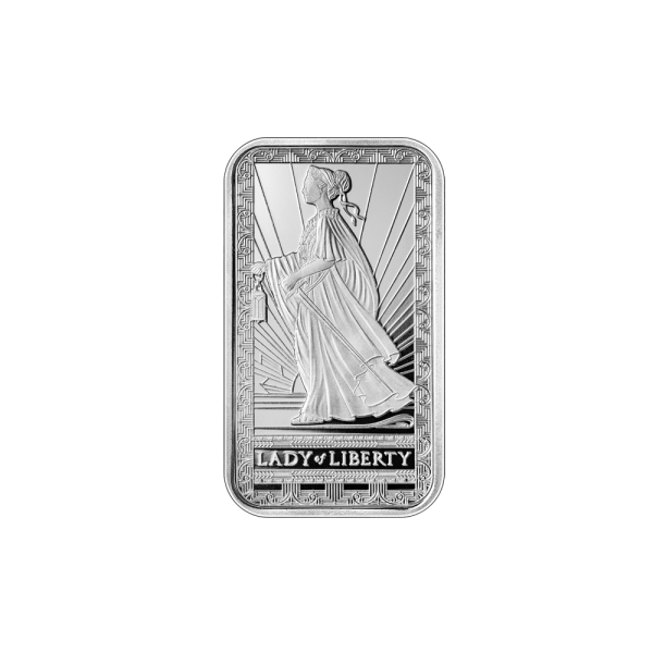 1 OZ PAMP ladyofliberty Silver Bar