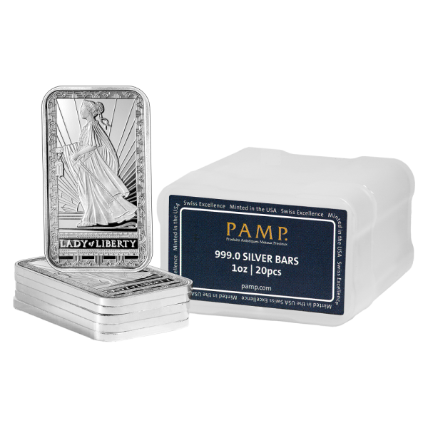 1 OZ PAMP ladyofliberty Silver Bar