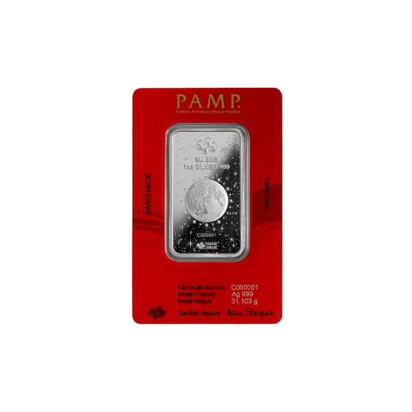 1 OZ PAMP Lunar Dragone Silver Bar