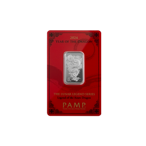 10 Gram PAMP Lunar Dragone Silver Bar