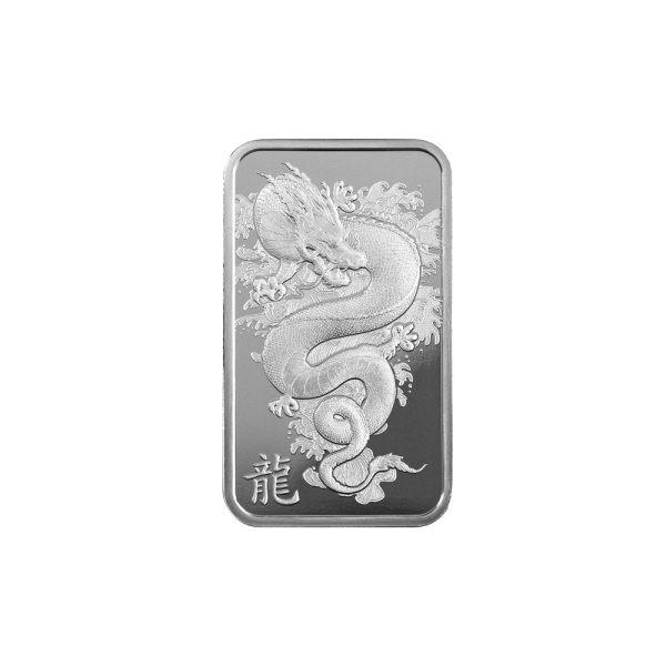 10 Gram PAMP Lunar Dragone Silver Bar