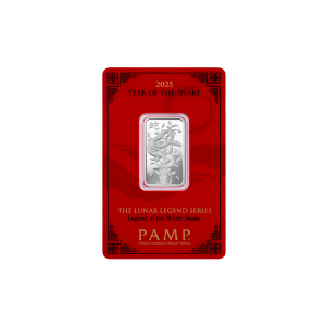 10 Gram PAMP Lunar Snake Silver Bar