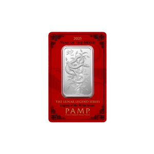 1 OZ PAMP Lunar Snake Silver Bar